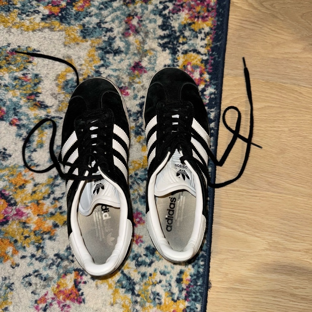 Black & White Adidas Gazelles